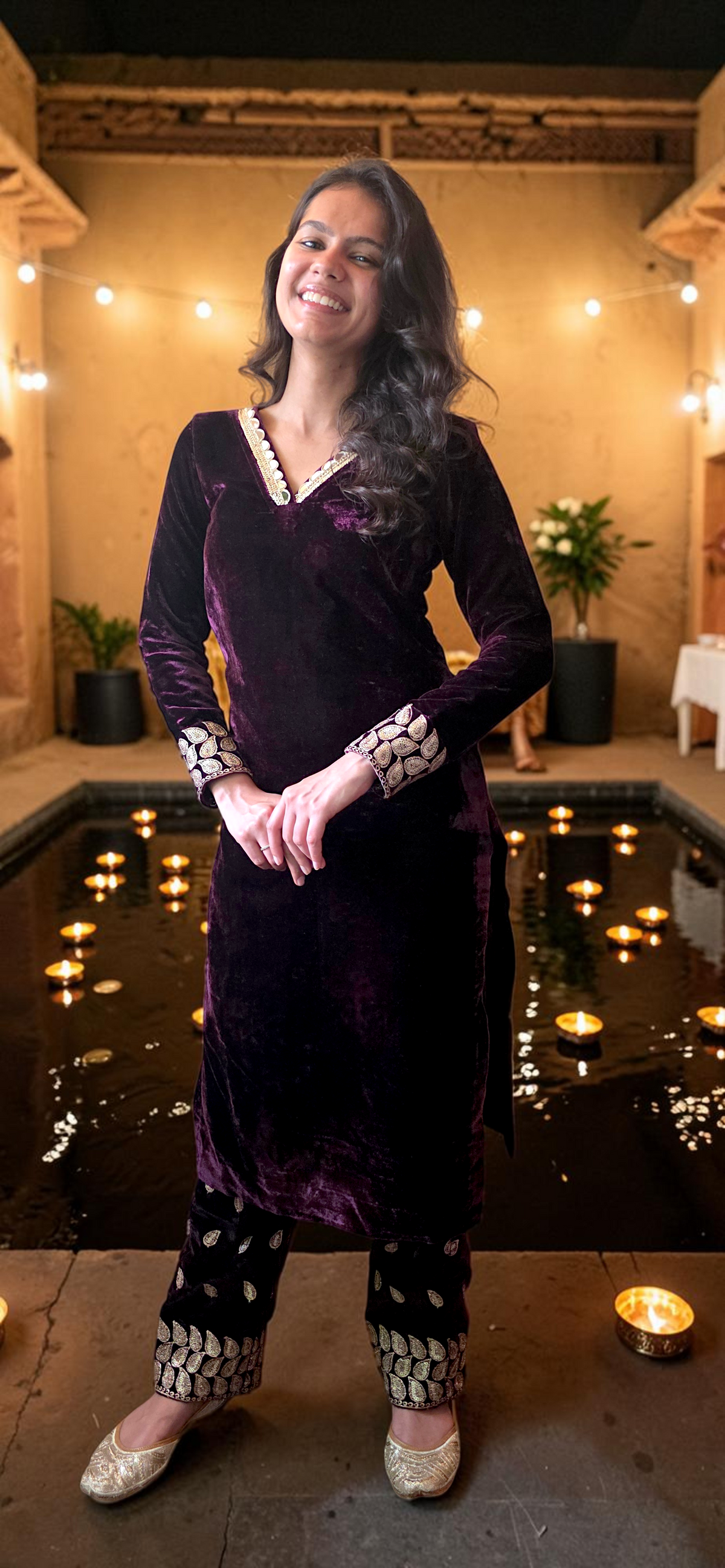 Plum Velvet Suit
