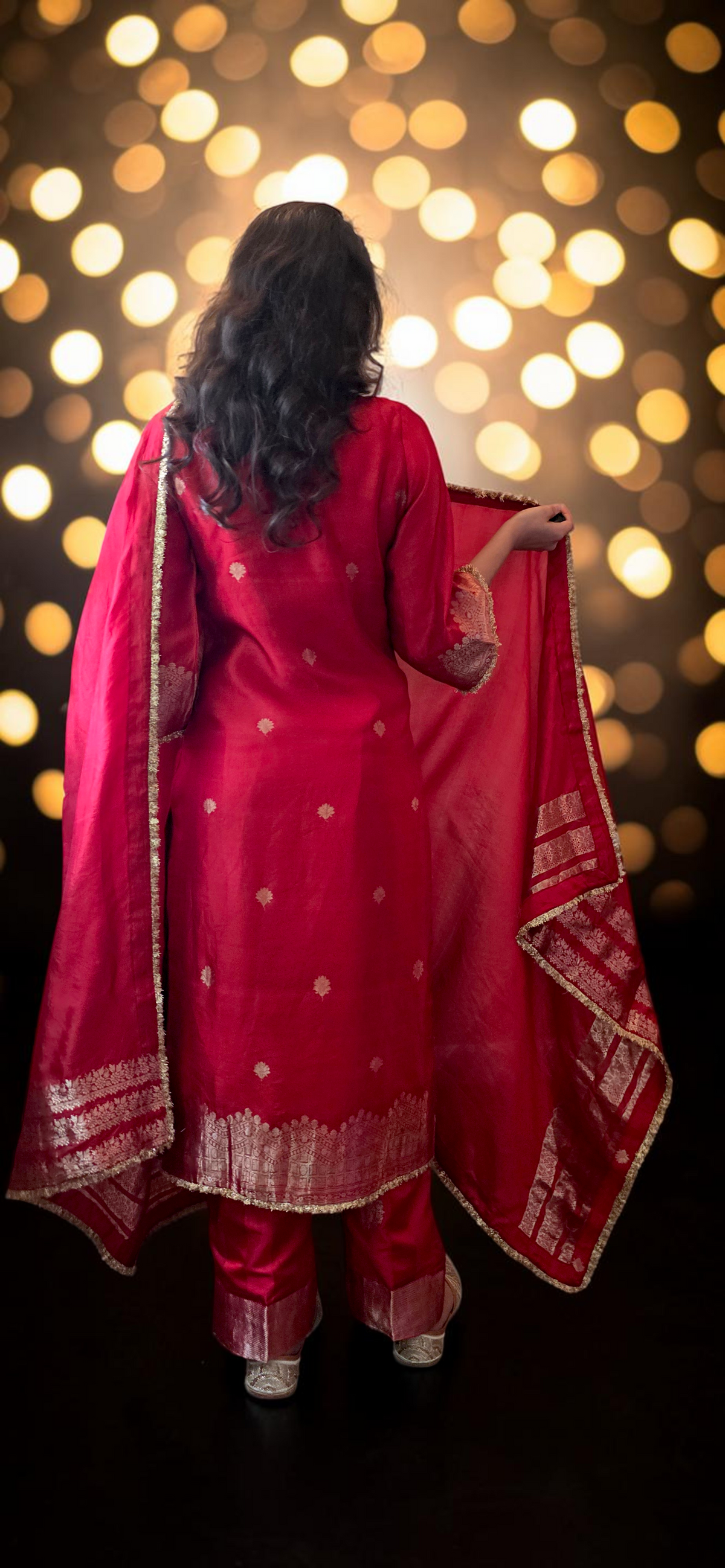 Crimson Banarasi Suit