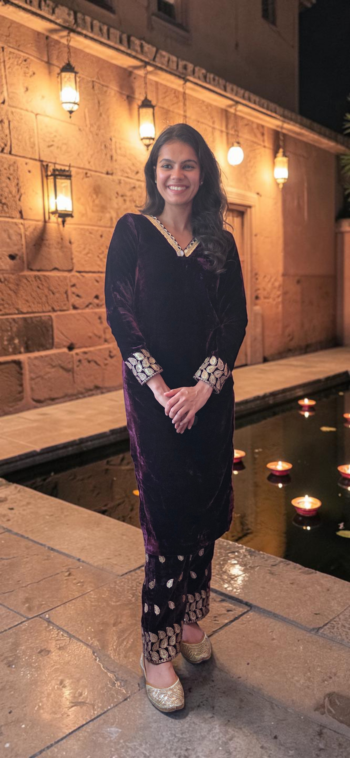 Plum Velvet Suit