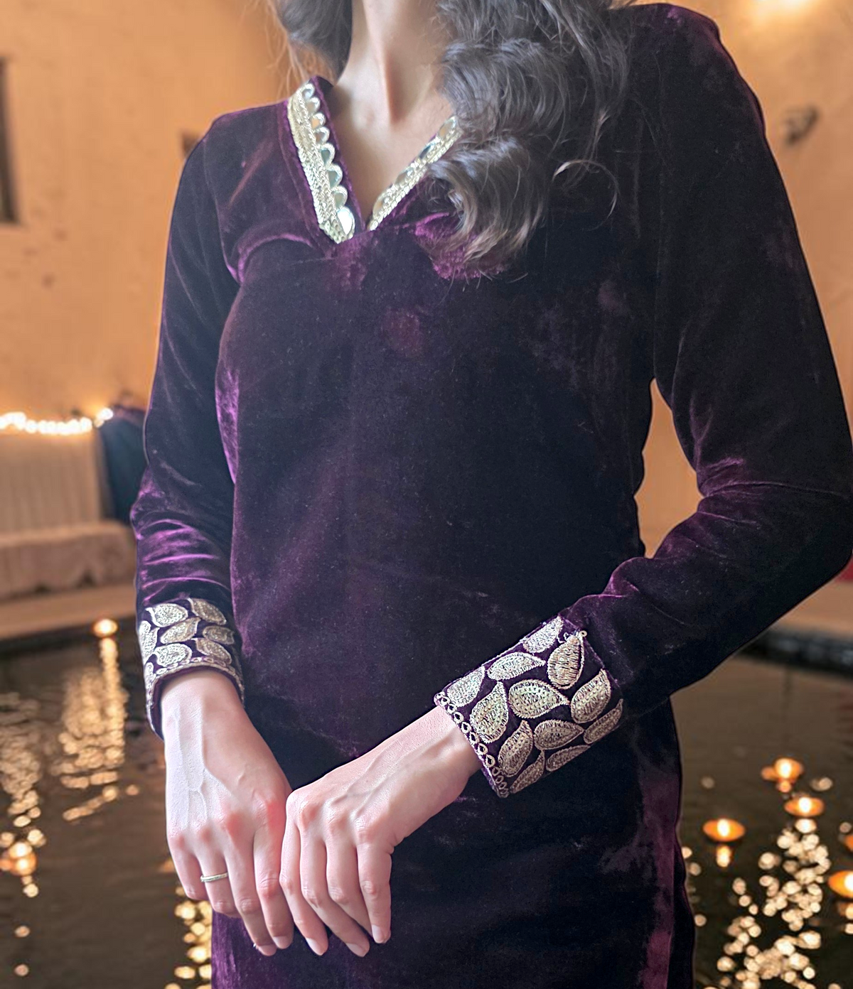 Plum Velvet Suit