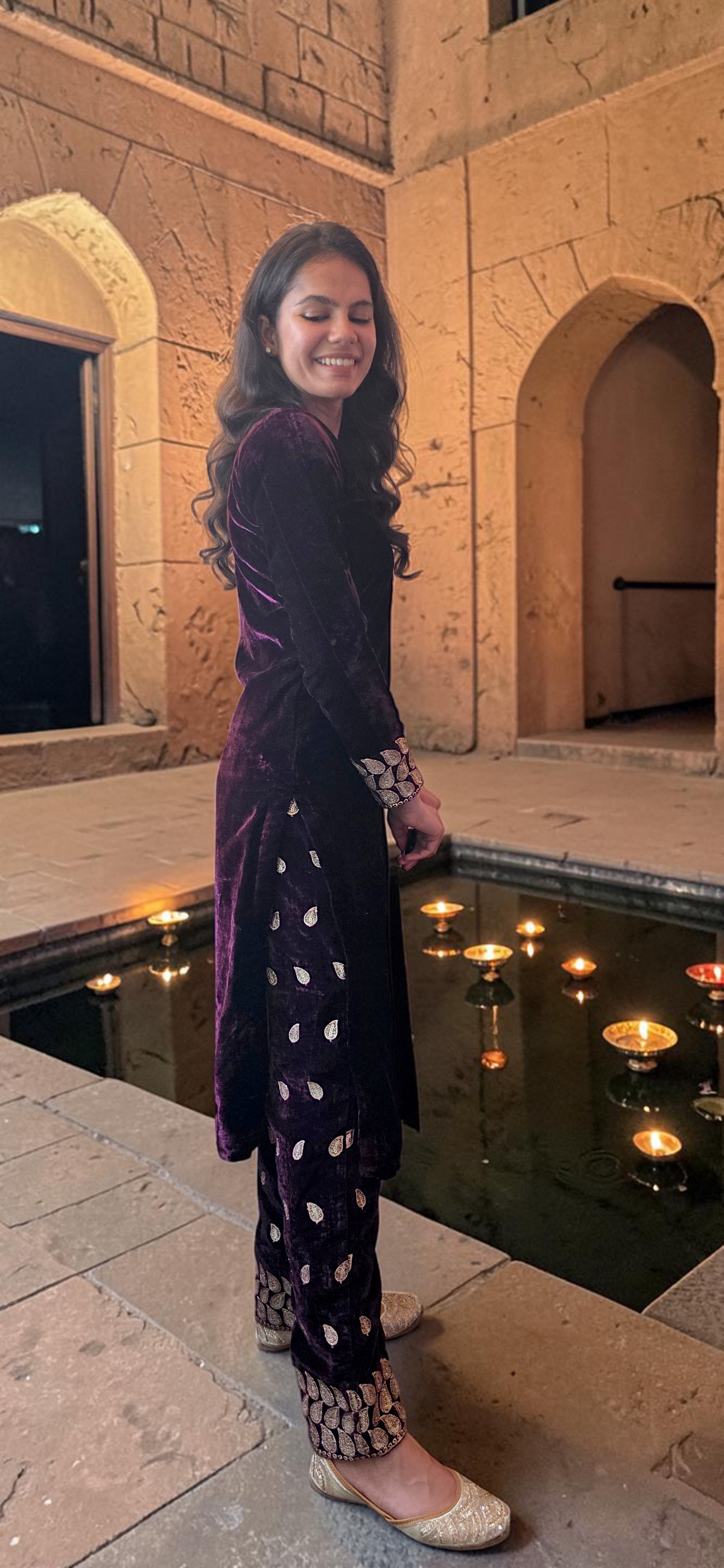 Plum Velvet Suit