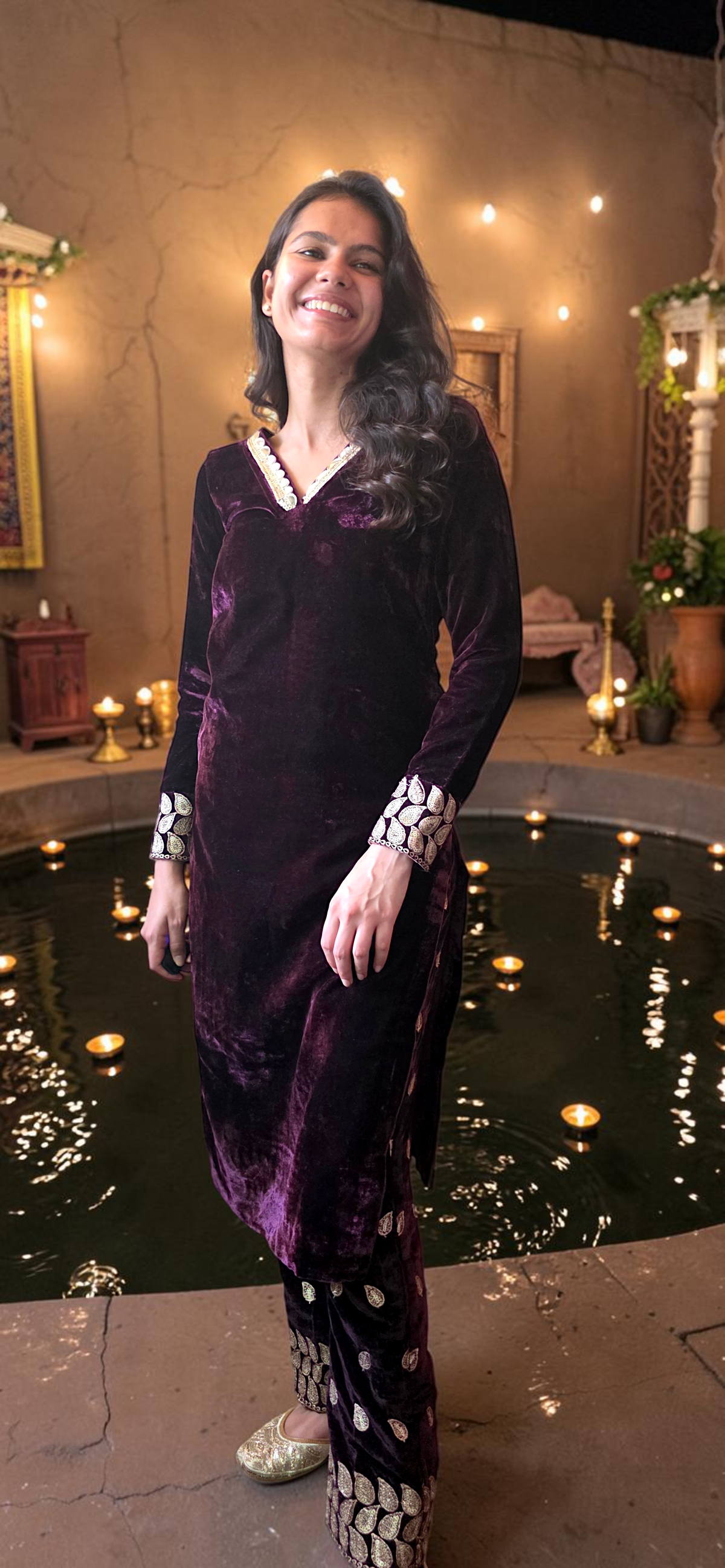 Plum Velvet Suit