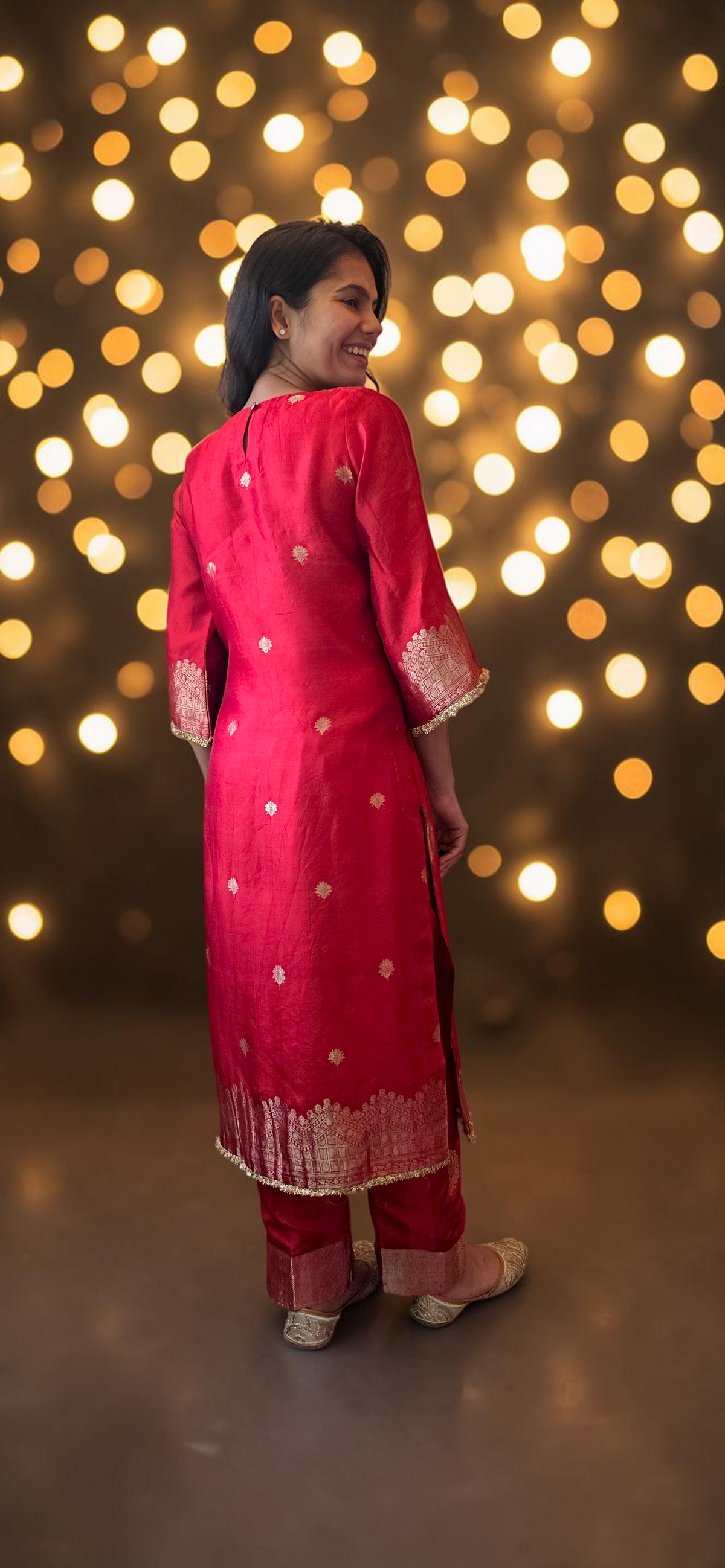 Crimson Banarasi Suit