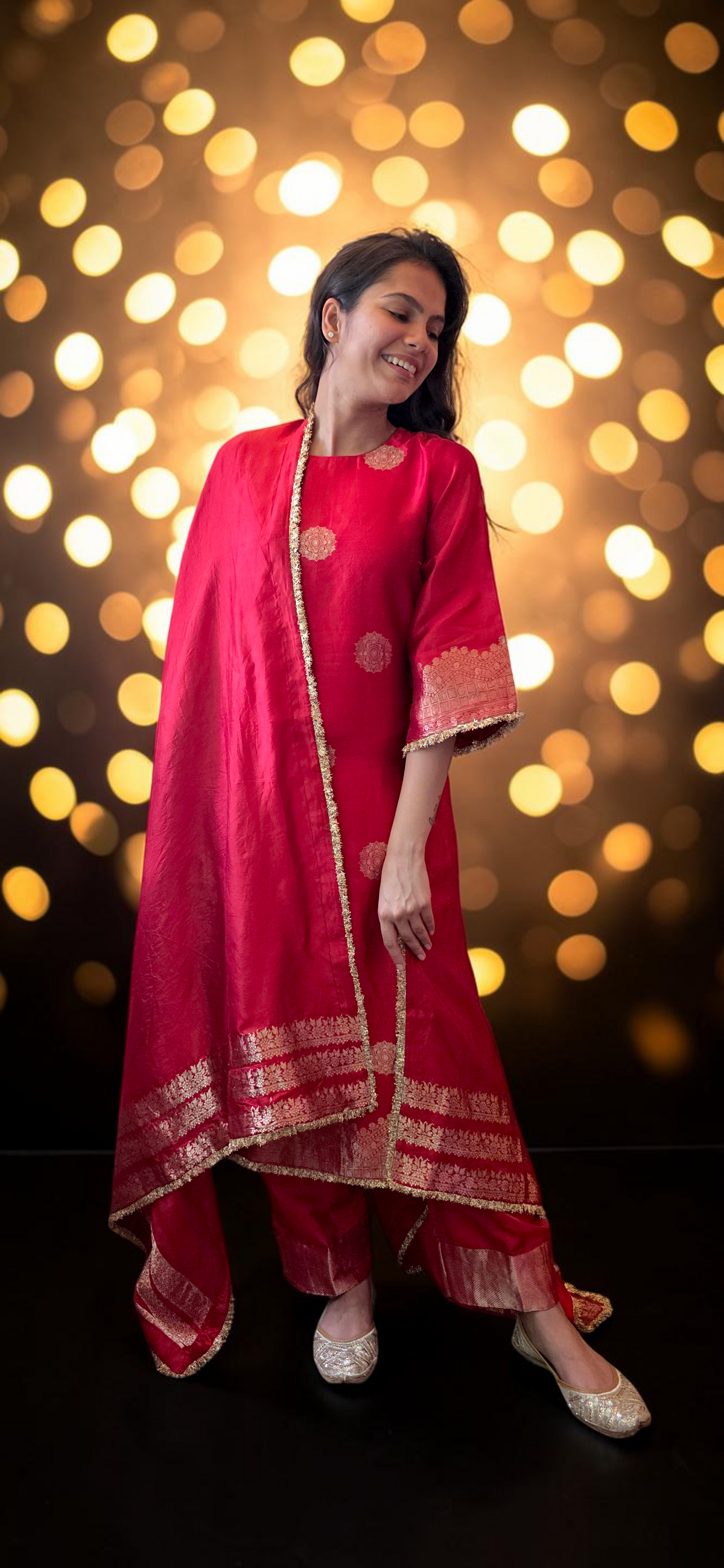Crimson Banarasi Suit