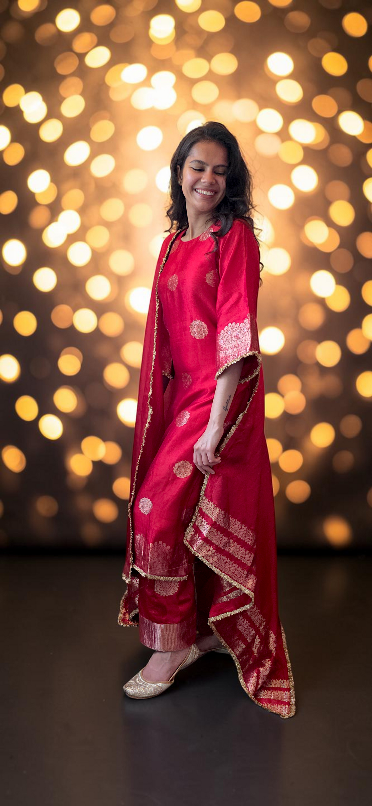 Crimson Banarasi Suit